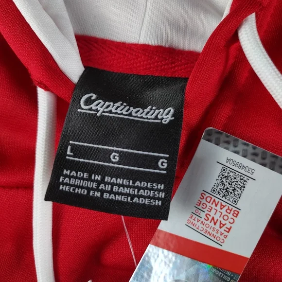 nebraska cornhuskers Men's Hoodie Size Large University Team Gear Football NWT - Picture 11 of 11